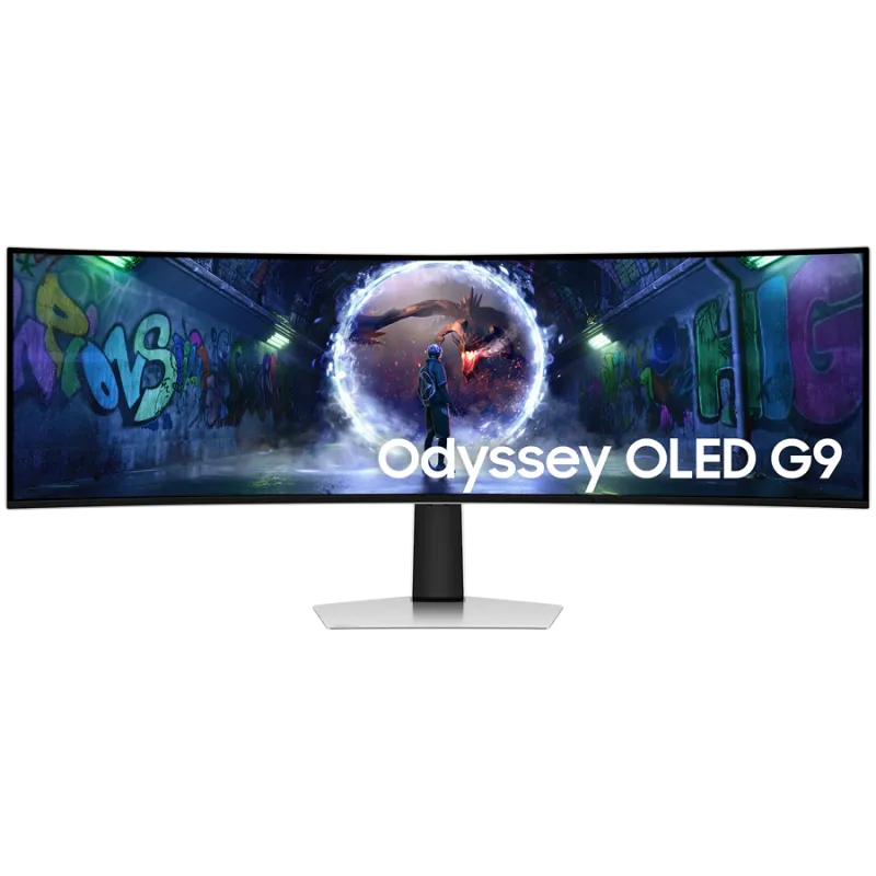 Monitor LED Samsung LS49DG934SUXEN Odyssey G93SD, 49" DQHD Curved 1800R 32:9 (5120x1440) QD-OLED 240z, 250 cd/㎡, 1m:1, 0.03ms(GT