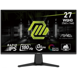 MSI MAG 275QF Gaming Monitor, 27" 180Hz, WQHD (2560x1440) 16:9, Rapid IPS Anti-glare, 0.5ms, 300nits, 1000:1, 178°/178°, Adaptiv