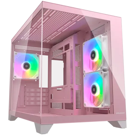 COUGAR FV150 Mini RGB PC Case, Mid tower, Pink - 1