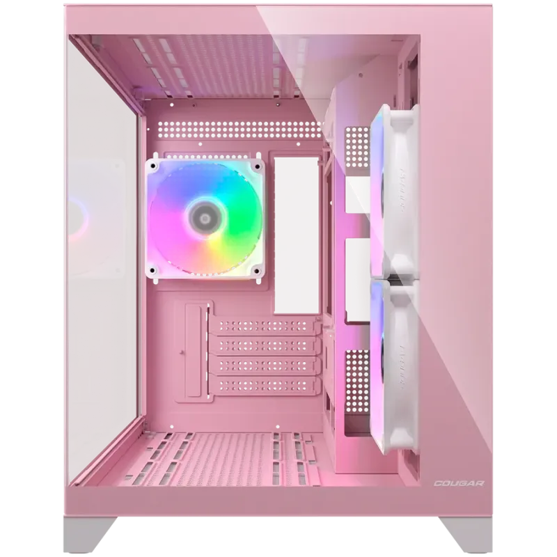 COUGAR FV150 Mini RGB PC Case, Mid tower, Pink - 1
