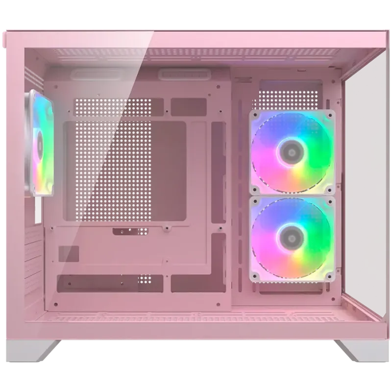 COUGAR FV150 Mini RGB PC Case, Mid tower, Pink - 1