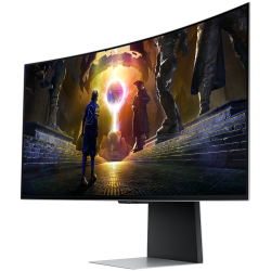 Monitor LED Samsung LS34DG850SUXDU Odyssey G85SD, 34" Ultra WQHD Curved 1800R 21:9 (3440x1440) OLED 174Hz, 250 cd/m2, 1m:1, HDR4