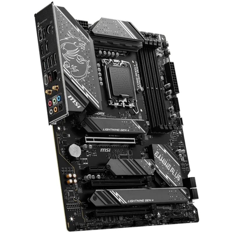 MSI Z790 GAMING PLUS WIFI , LGA 1700, 4xDDR5, Dual Channel DDR5 up to 7200+(OC)MHz, 3x PCIe x16 slot, 4x M.2 slots, 1x USB 3.2 G