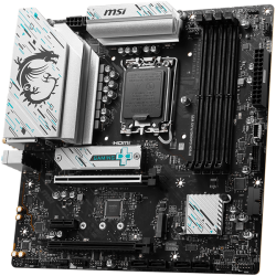 MSI Main Board Desktop B760M GAMING PLUS WIFI, LGA 1700, 4xDDR5, mATX, Dual Channel DDR5 6800(OC)MHz, 2x PCIe x16 slots, 2x M.2 