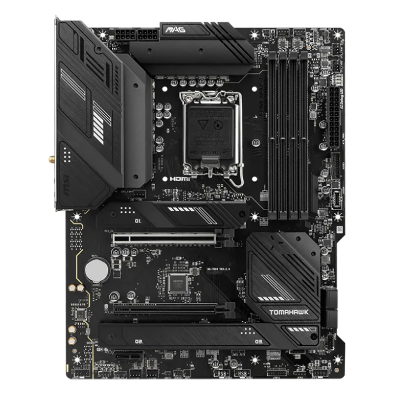 MSI MAG B760 TOMAHAWK WIFI, ATX, Socket 1700, Dual Channel DDR5 7000+(OC)MHz, 2x PCIe x16 slots, 3x M.2 slots, 1x HDMI, 1x DP, 1