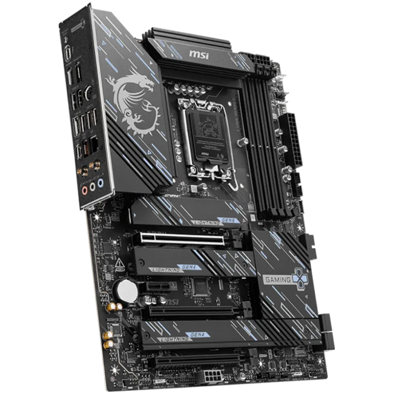 MSI Z890 GAMING PLUS WIFI LGA 1851, Dual Channel DDR5 up to 9200(OC)MHz, 3x PCIe x16 slots, 4x M.2 slot, 4xUSB 2.0, 2xUSB 5Gbps 