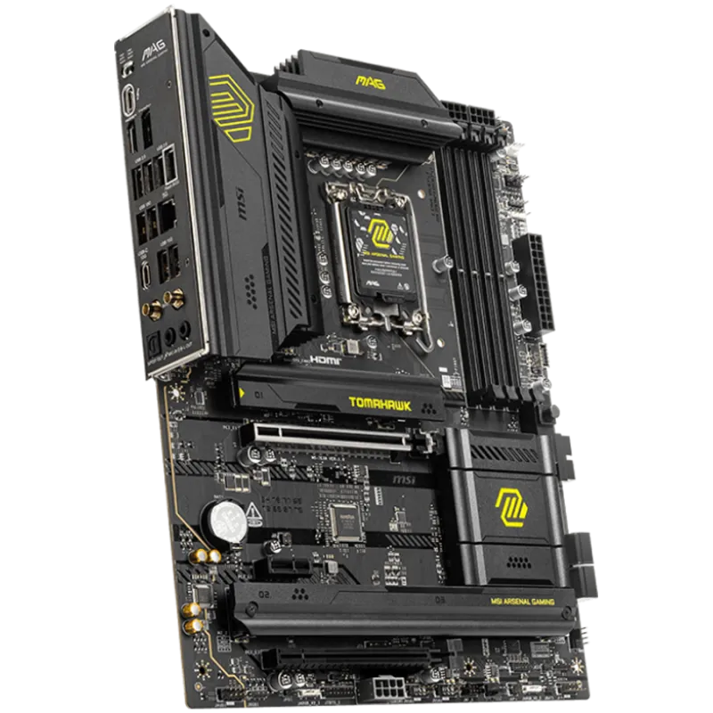 MSI MAG B860 TOMAHAWK WIFI, ATX, LGA 1851, 4x DDR5 Dual Channel DDR5 up to 9200(OC)MHz, 2x PCIe x16 slot, 3x M.2 slot, 4x USB 2.