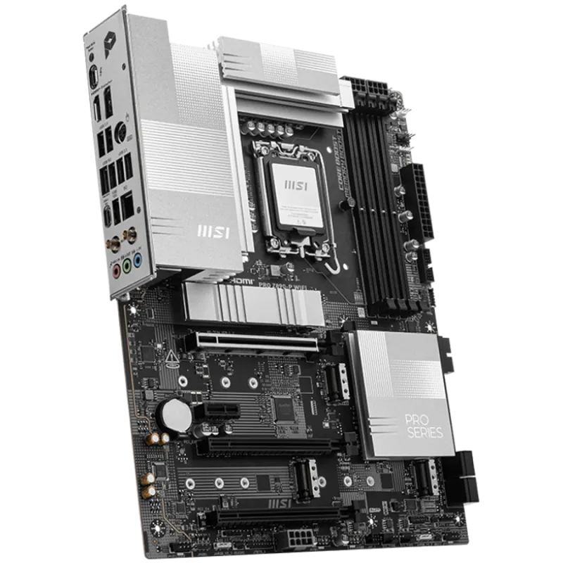 MSI PRO Z890-P WIFI, LGA 1851, Dual Channel DDR5 up to 9200(OC)MHz, 3x PCIe x16 slots, 4x M.2 slot, 4xUSB 2.0, 2xUSB 5Gbps A, 1x