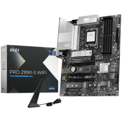 MSI PRO Z890-S WIFI, LGA 1851, Dual Channel DDR5 up to 8600(OC)MHz, 4x PCIe x16 slots, 3x M.2 slot, 4xUSB 2.0, 6xUSB 5Gbps A, 1x