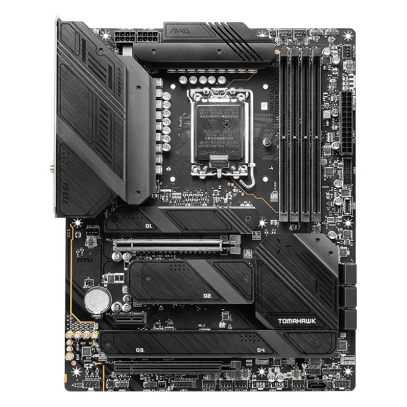 MSI MAG Z790 TOMAHAWK WIFI, ATX, Socket LGA 1700, Dual Channel DDR5 7200+(OC)MHz, 2x PCIe x16 slots, 4x M.2 slots, 1x HDMI, 1x D