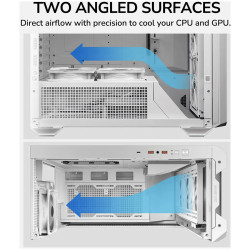 COUGAR MX600 PC Case, Mid Tower, White - 12