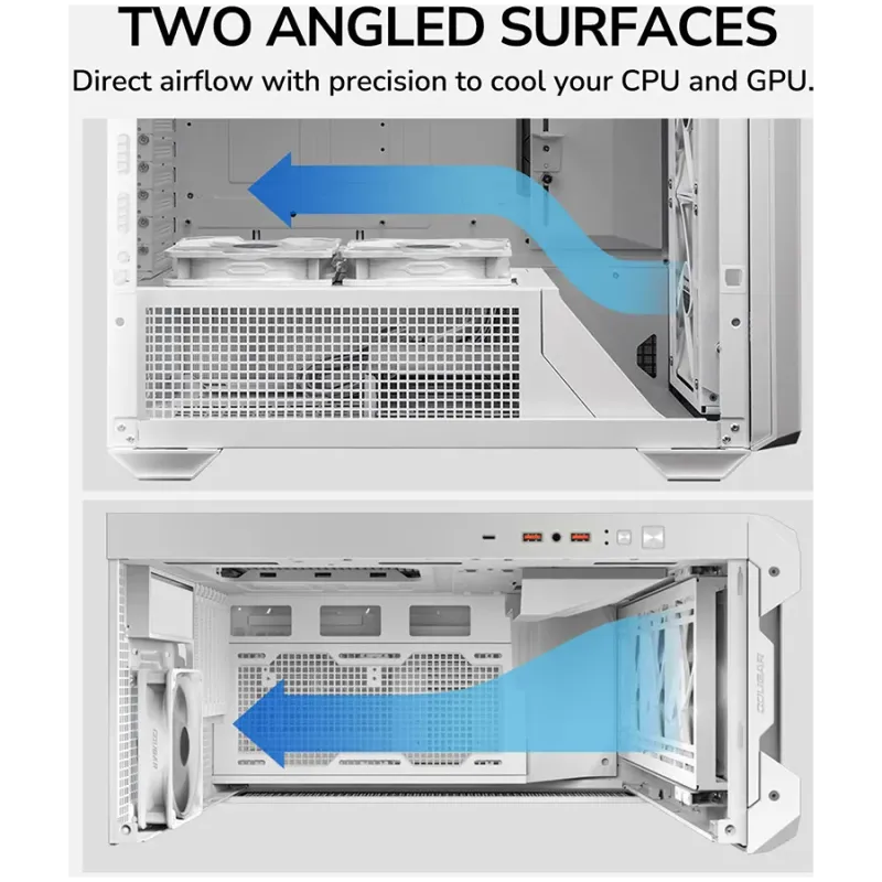 COUGAR MX600 PC Case, Mid Tower, White - 1