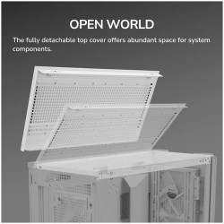 COUGAR MX600 PC Case, Mid Tower, White - 15