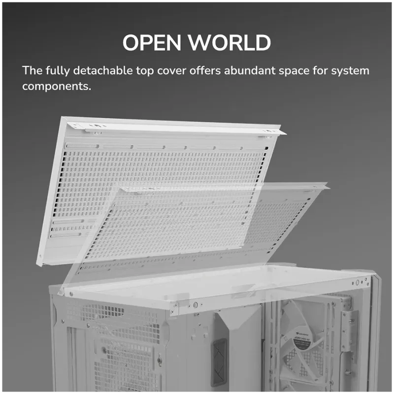 COUGAR MX600 PC Case, Mid Tower, White - 1