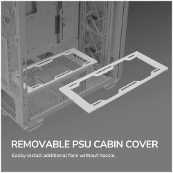 COUGAR MX600 PC Case, Mid Tower, White - 16