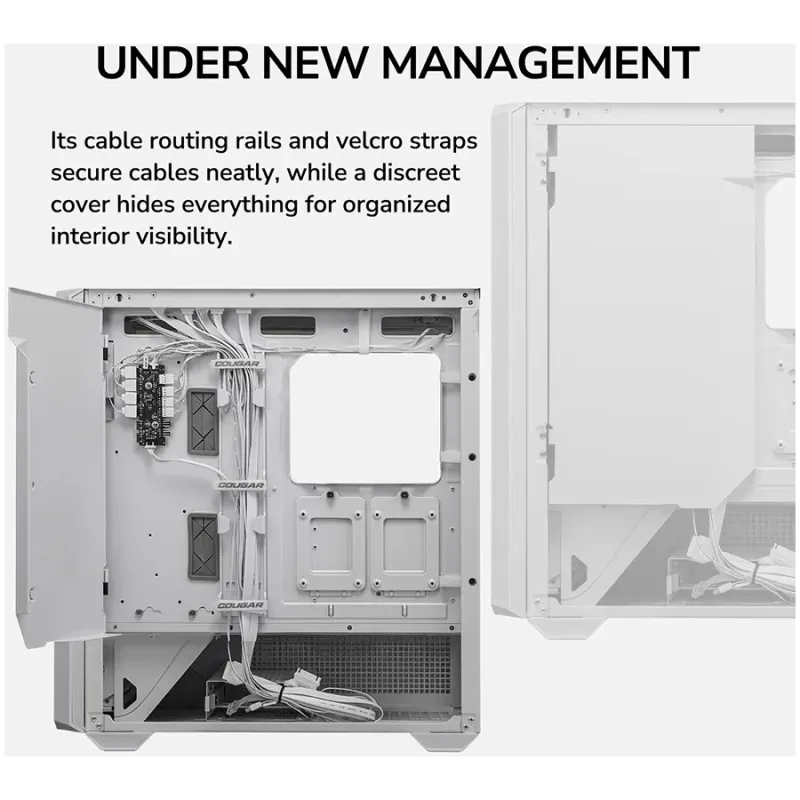 COUGAR MX600 PC Case, Mid Tower, White - 1