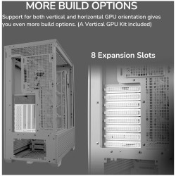 COUGAR MX600 PC Case, Mid Tower, White - 22