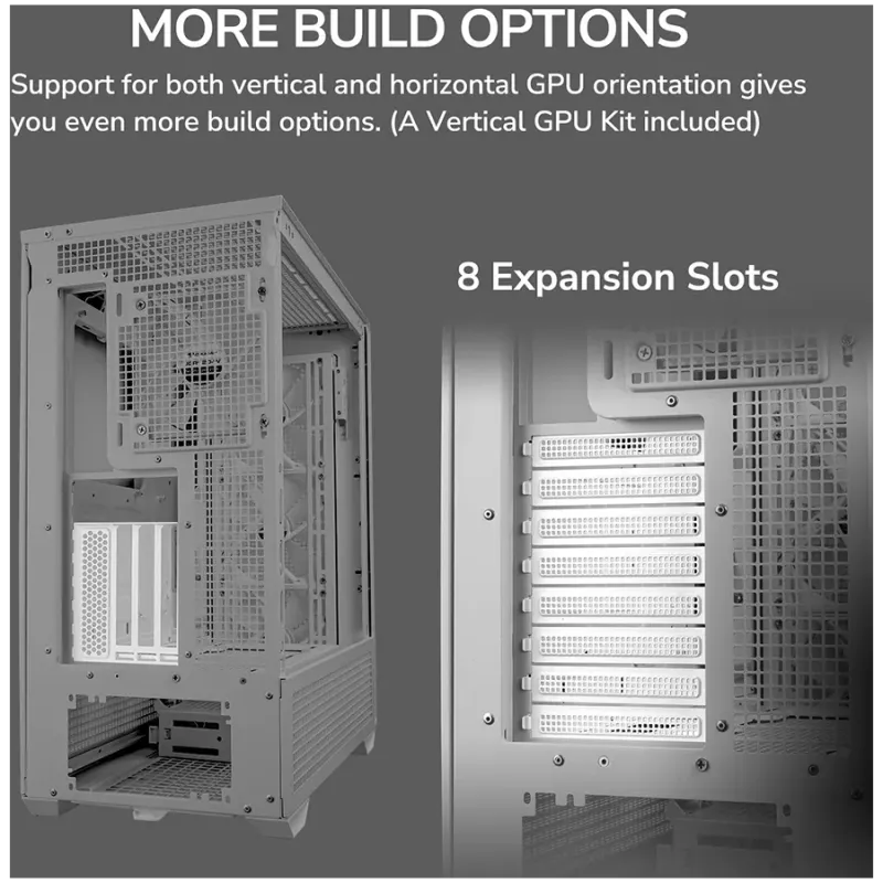 COUGAR MX600 PC Case, Mid Tower, White - 1