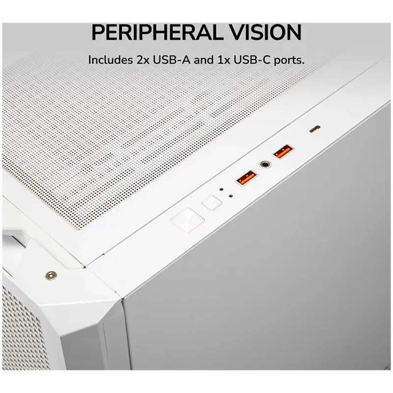 COUGAR MX600 PC Case, Mid Tower, White - 1