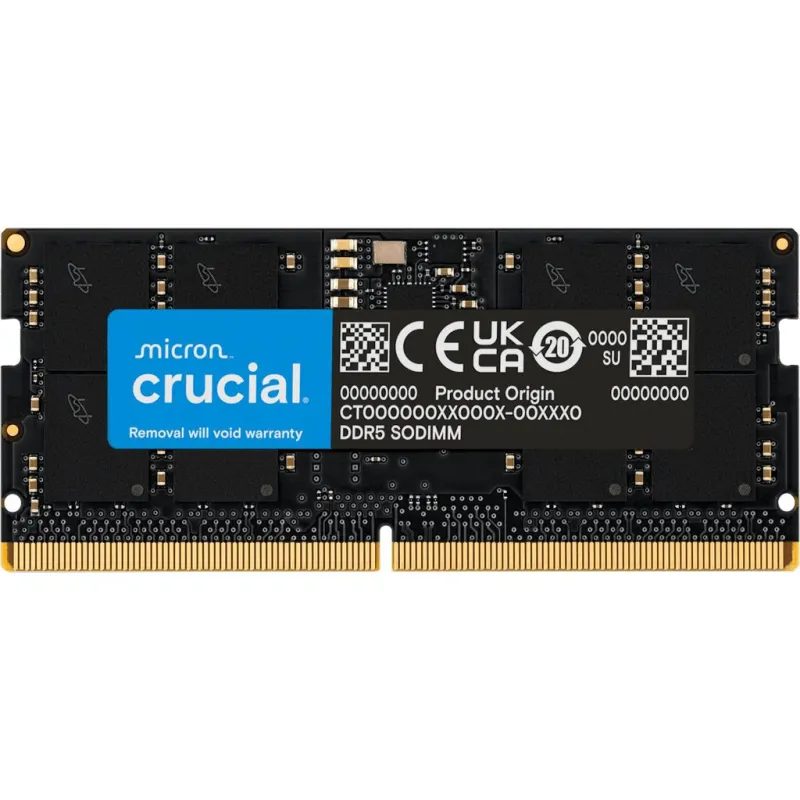 Crucial 8GB DDR5-5600 SODIMM CL46 (16Gbit) Tray - 1