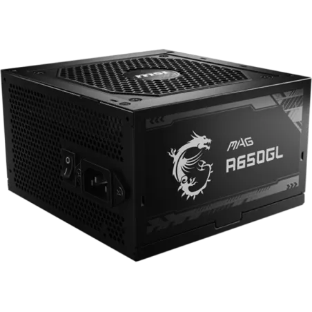 MSI Power Supply MAG A650GL, EU, 650W, Fully-Modular, 80 Plus Gold, Color Box, Pallet packing,7Y Warranty - 1