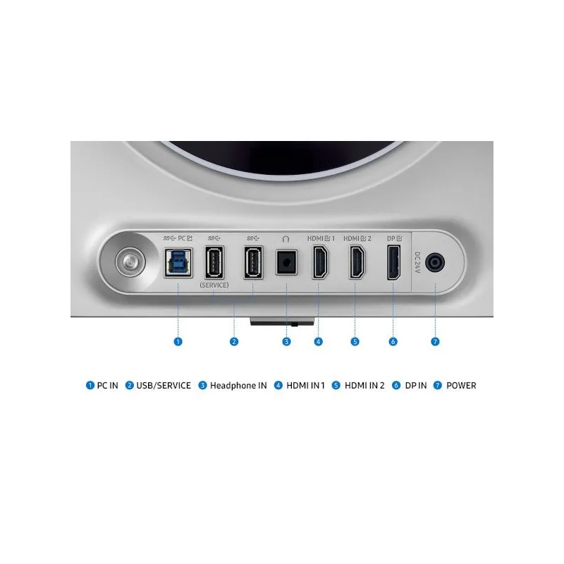 Monitor LED Samsung LS27DG602SUXEN G60SD, 27" QHD FLAT 16:9 (2560x1440) QD-OLED IPS 360Hz, 250 cd/㎡, 1000:1, 0.03ms, 178/178, 1x