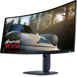Monitor LED Alienware AW3425DW 34.2", 3440x1440, UW-QHD, 240Hz, QD-OLED AG, 21:9, 1.5m:1, 250 cd/m2 / 1000 cd/m2, 0.03ms GTG, 17