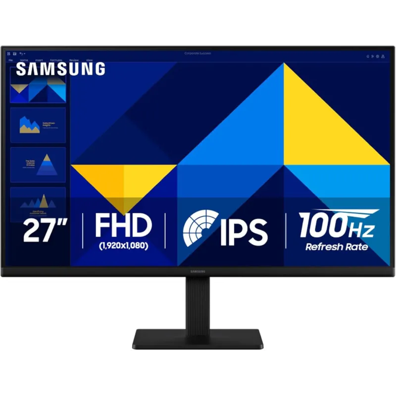 Monitor LED Samsung Essential S3 LS27D304GAUXEN 27", 1920x1080, FHD, 100Hz, IPS AG, 16:9, 1000:1, 250 cd/m2, 5ms, 178/178, Flick