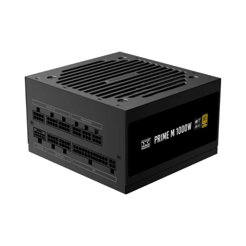 Xigmatek Prime M 1000W (80+Gold 230V EU, ATX3.1 & PCI-E 5.1, LLC D2D & APFC, 120mm Fan, Full Modular, EU Cord, Color Box) - 1