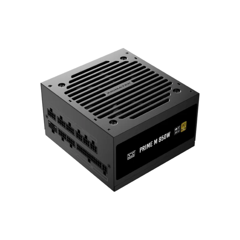 Xigmatek Prime M 850W (80+Gold 230V EU, ATX3.1 & PCI-E 5.1, LLC D2D & APFC, 120mm Fan, Full Modular, EU Cord, Color Box) - 1