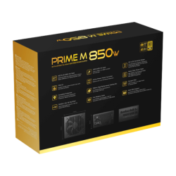 Xigmatek Prime M 850W (80+Gold 230V EU, ATX3.1 & PCI-E 5.1, LLC D2D & APFC, 120mm Fan, Full Modular, EU Cord, Color Box) - 10