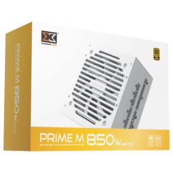 Xigmatek Prime M 850W Arctic (White,80+Gold 230V EU,ATX3.1 & PCI-E 5.1,LLC D2D & APFC,120mm Fan, Full Modular,EU Cord, Color Box