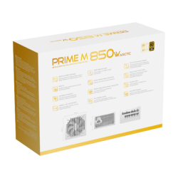 Xigmatek Prime M 850W Arctic (White,80+Gold 230V EU,ATX3.1 & PCI-E 5.1,LLC D2D & APFC,120mm Fan, Full Modular,EU Cord, Color Box