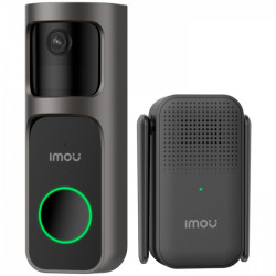 Imou 4MP Wi-Fi Doorbell 3 Kit, QHD, 5000mAh rechargable battery, 180 wide-angle view, night vision 5m, Mic and Speaker, 8x Digit