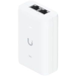Ubiquiti U-POE+ adapter 30W, powers UniFi PoE+ devices, reduce dependency on PoE switch power, Contains RJ45 data input, AC cabl