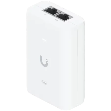 Ubiquiti U-POE+ adapter 30W, powers UniFi PoE+ devices, reduce dependency on PoE switch power, Contains RJ45 data input, AC cabl