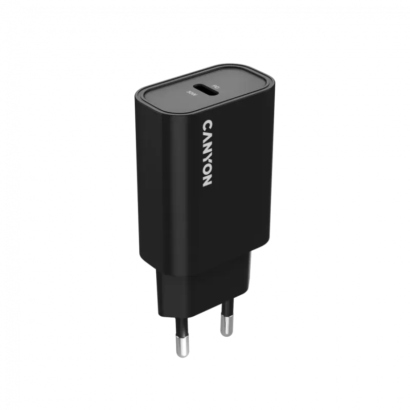 CANYON charger OnCharge 30CL Max Power 30W 1xPD EU Black - 1