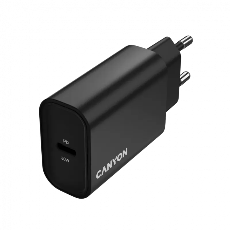 CANYON charger OnCharge 30CL Max Power 30W 1xPD EU Black - 1