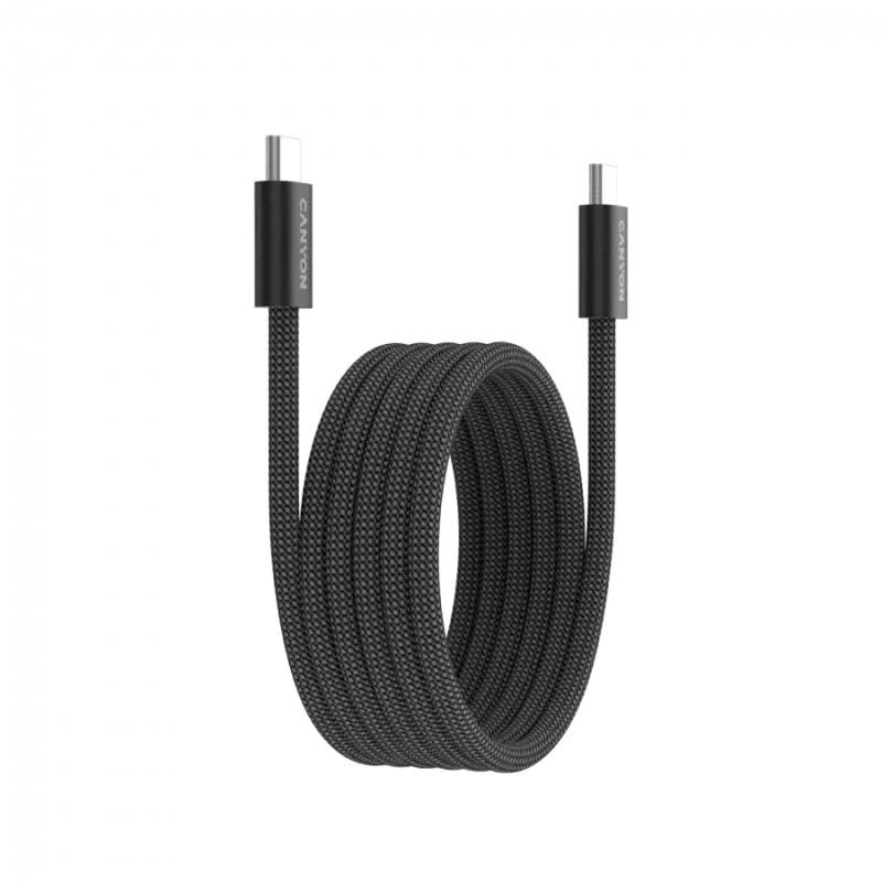 CANYON cable OnWire 60MG C-C 60W Magnet Braided 1m Black - 1