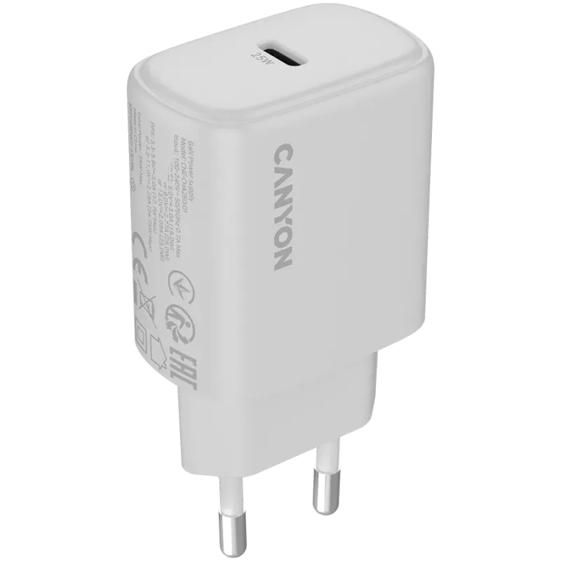 CANYON charger OnCharge 250 25W 1xPD EU White - 1