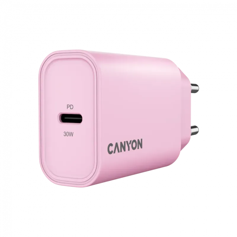 CANYON charger OnCharge 30CL Max Power 30W 1xPD EU Pink - 1