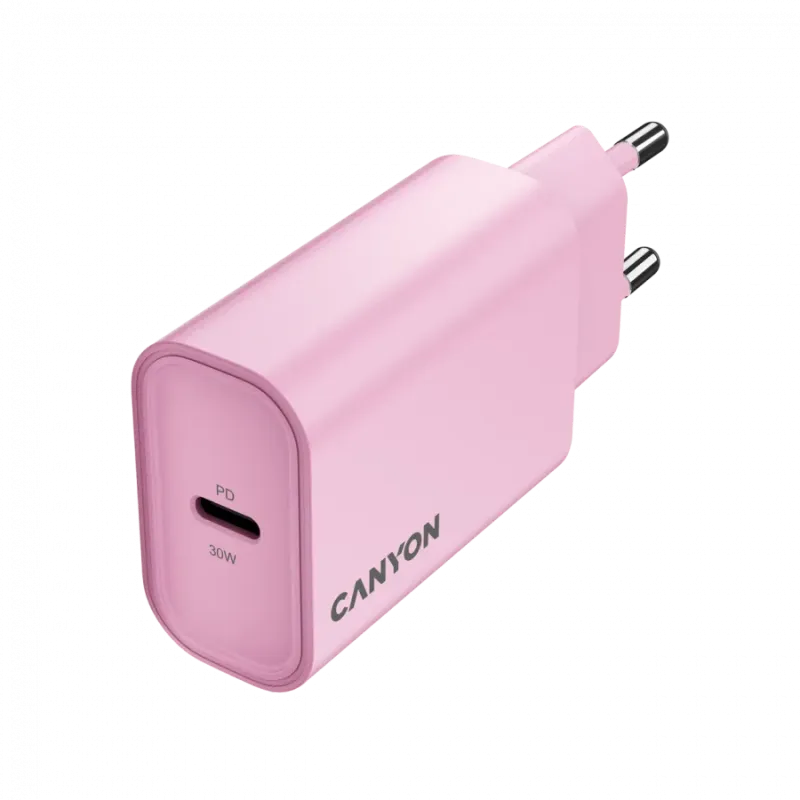 CANYON charger OnCharge 30CL Max Power 30W 1xPD EU Pink - 1