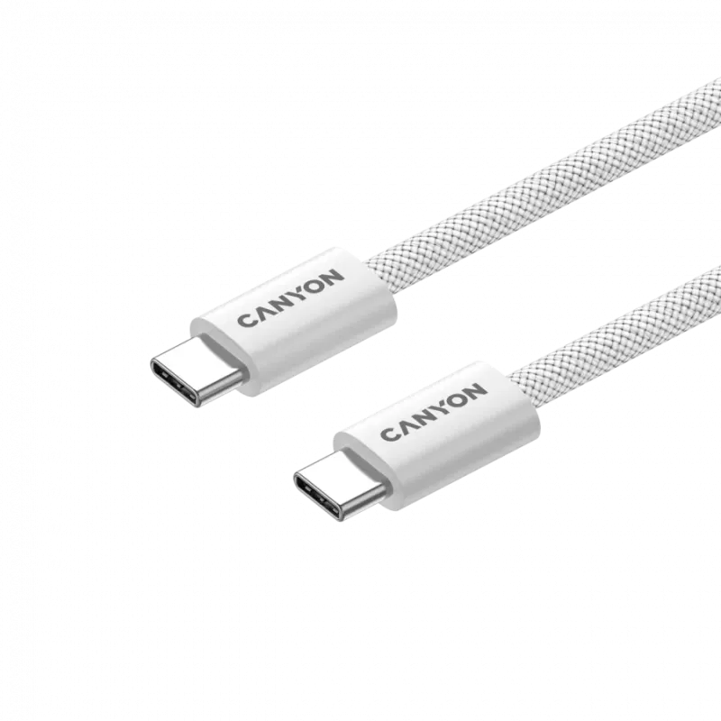 CANYON cable OnWire 60MG C-C 60W Magnet Braided 1m White - 1