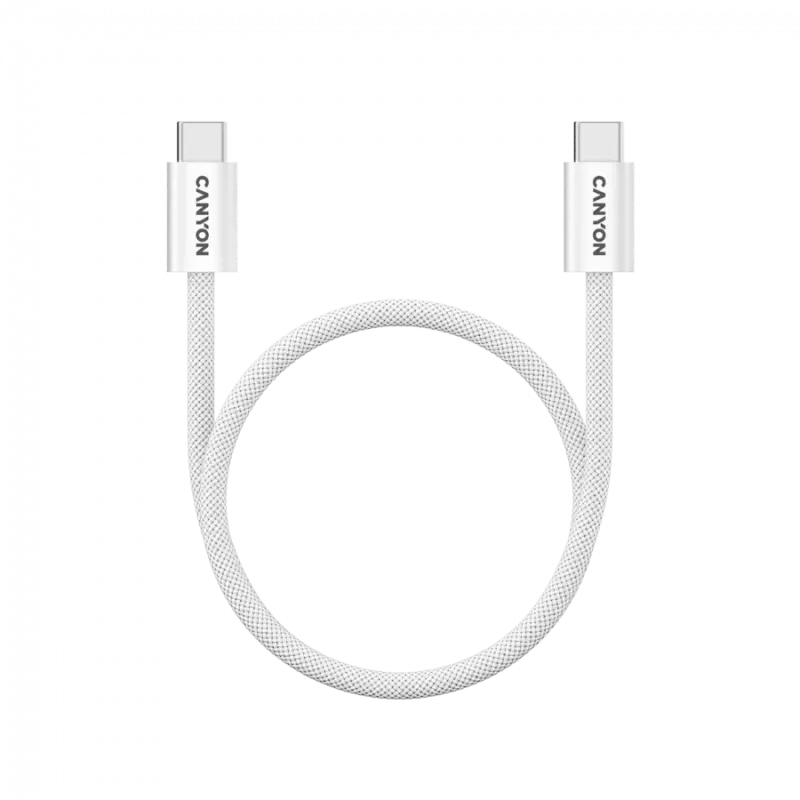 CANYON cable OnWire 60MG C-C 60W Magnet Braided 1m White - 1