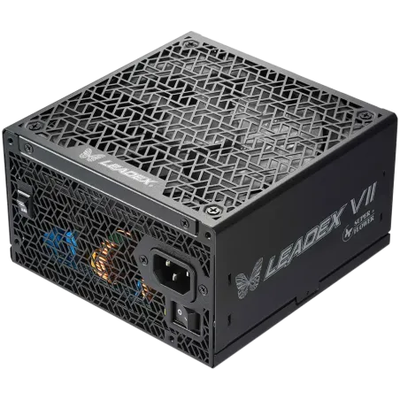 Super Flower Leadex VII XG 1300W ATX 3.0, 80 Plus Gold, Fully Modular, 12VHPWR Cable included, Compact 150mm Size, 140mm F.D.B P