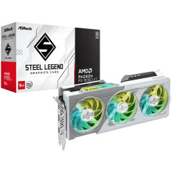 ASROCK Video Card AMD Radeon RX 9060 XT Steel Legend OC 16GB GDDR6 128-bit HDMI 2x DP - 1