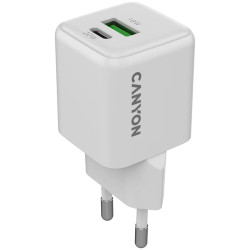 CANYON charger CU20AC GaN 20W 1xPD 1xQC EU White - 1