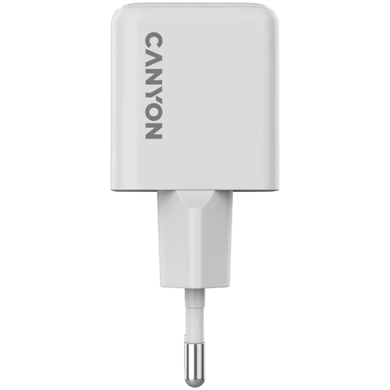 CANYON charger CU20AC GaN 20W 1xPD 1xQC EU White - 1