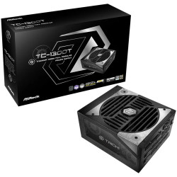 Asrock TC-1300T, 1300W, 80 Plus Titanium, Fully Modular PSU, Japanese Capacitors, 2x EPS 12V CPU(4+4pin), 2x PCIe5.1 (12+4pin), 