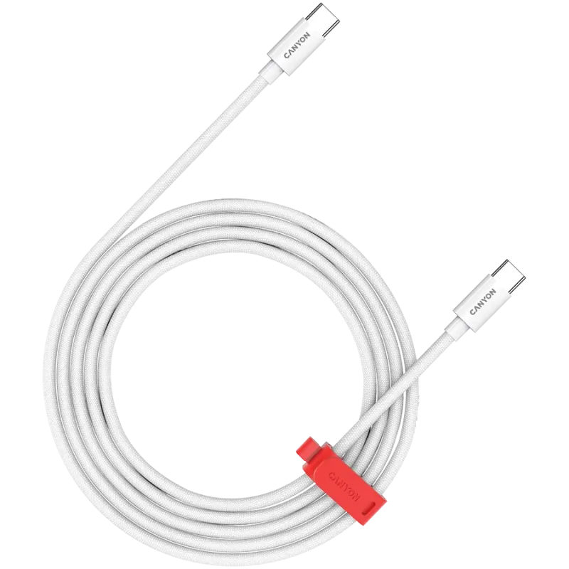 CANYON cable CC60AB C-C 60W Braided 1.2m White - 1